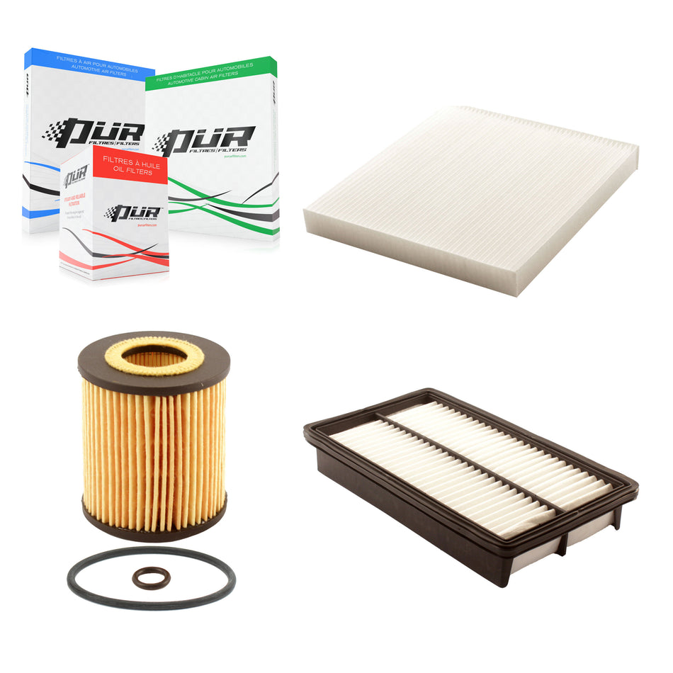 1x Air + 1x Cabin + 1x Engine Cartridge Oil Filter (3 Total) Kit For Mazda CX-7 6 KFM-100492