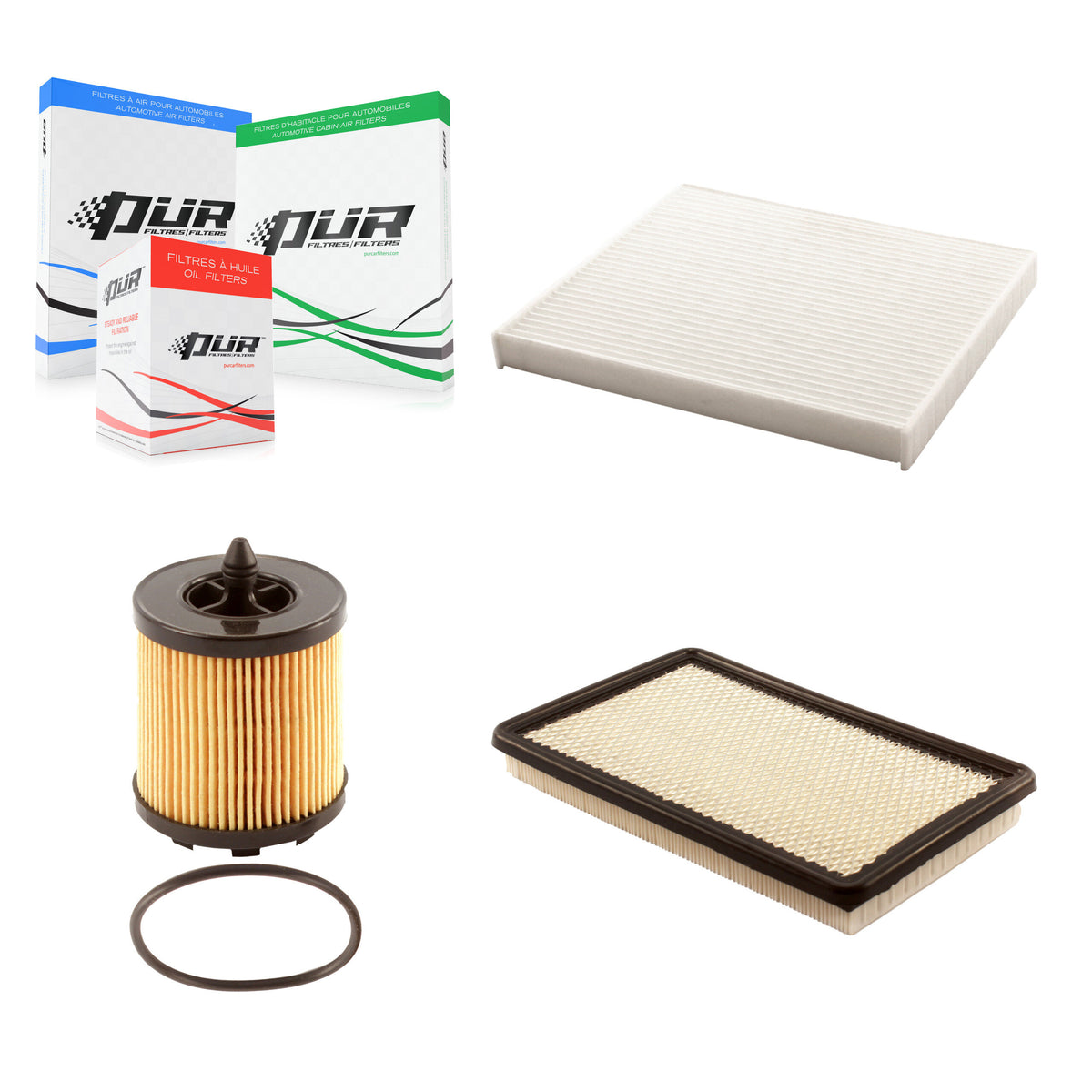 1x Air + 1x Cabin + 1x Engine Cartridge Oil Filter (3 Total) Kit For Saturn Ion 2.2L 2.4L KFM-100499