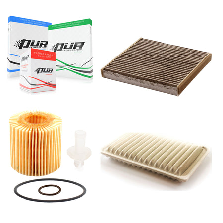 1x Air + 1x Cabin + 1x Engine Cartridge Oil Filter (3 Total) Kit For Toyota Camry Venza KFM-100507