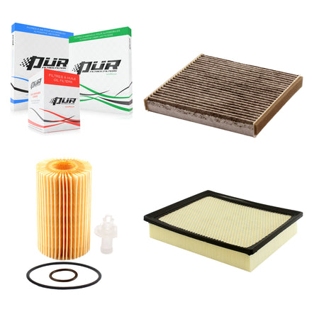 1x Air + 1x Cabin + 1x Engine Cartridge Oil Filter (3 Total) Kit For Toyota Tundra KFM-100514