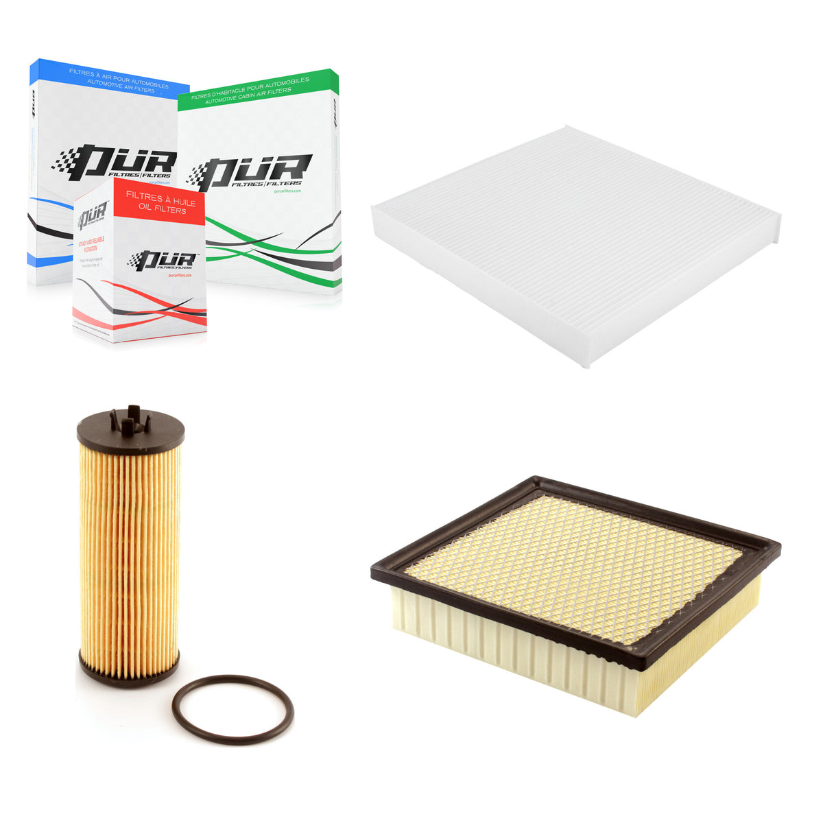 1x Air + 1x Cabin + 1x Engine Cartridge Oil Filter (3 Total) Kit For Jeep Grand Cherokee KFM-100540