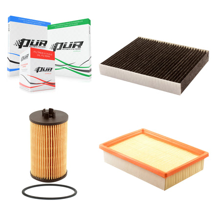 1x Air + 1x Cabin + 1x Engine Cartridge Oil Filter (3 Total) Kit For Chevrolet Sonic KFM-100558
