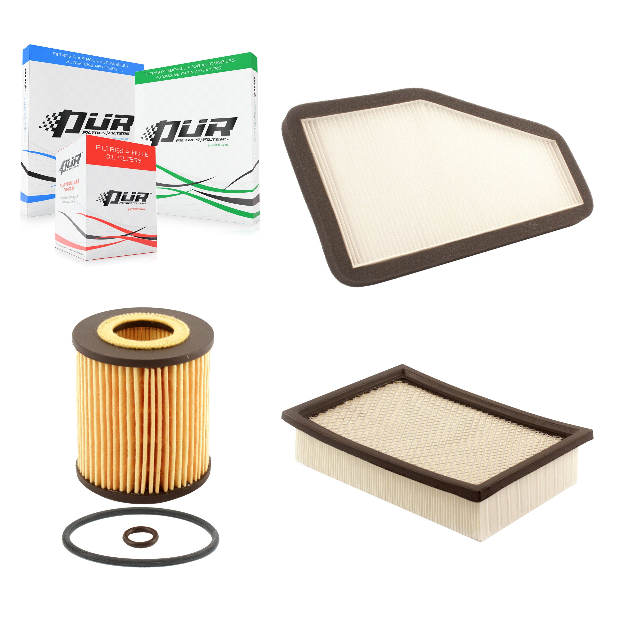 1x Air + 1x Cabin + 1x Engine Cartridge Oil Filter (3 Total) Kit For Ford Escape Mercury KFM-100568