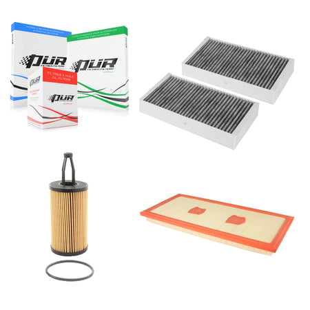 1x Air + 1x Cabin + 1x Engine Cartridge Oil Filter (3 Total) Kit For Mercedes-Benz R350 KFM-100571