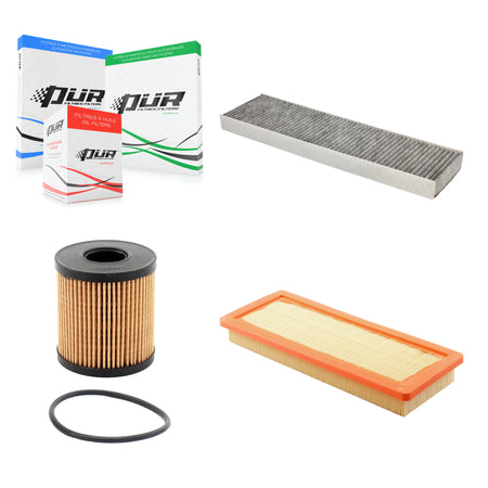 1x Air + 1x Cabin + 1x Engine Cartridge Oil Filter (3 Total) Kit For Mini Cooper Paceman KFM-100583