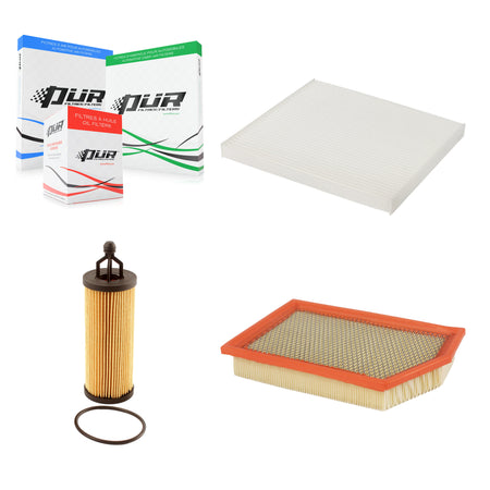 1x Air + 1x Cabin + 1x Engine Cartridge Oil Filter (3 Total) Kit For Jeep Cherokee 3.2L KFM-100584