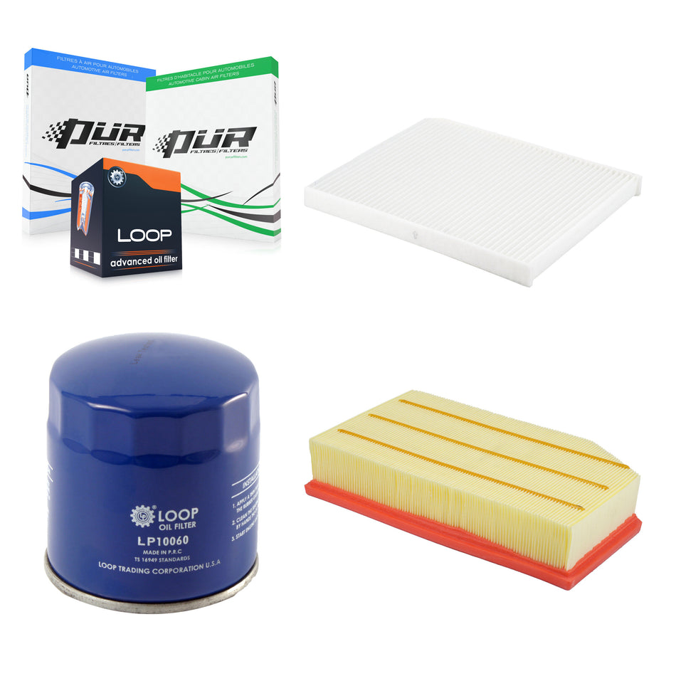 1x Air + 1x Cabin + 1x Engine Oil Filter Filter (3 Total) Kit For Jeep Wrangler 2.0L KFM-104149