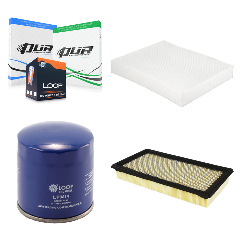 1x Air + 1x Cabin + 1x Engine Oil Filter Filter (3 Total) Kit For Ford Explorer 2.3L KFM-104157