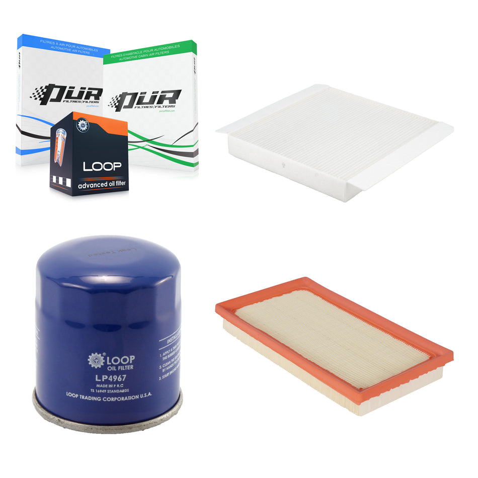 1x Air + 1x Cabin + 1x Engine Oil Filter Filter (3 Total) Kit For Toyota C-HR KFM-104167