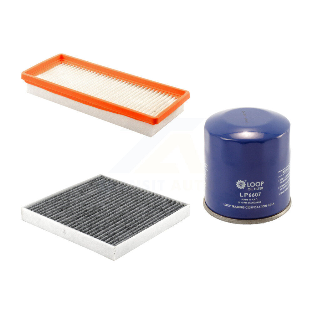 1x Air + 1x Cabin + 1x Engine Oil Filter Filter (3 Total) Kit For Smart Fortwo 1.0L KFM-104171