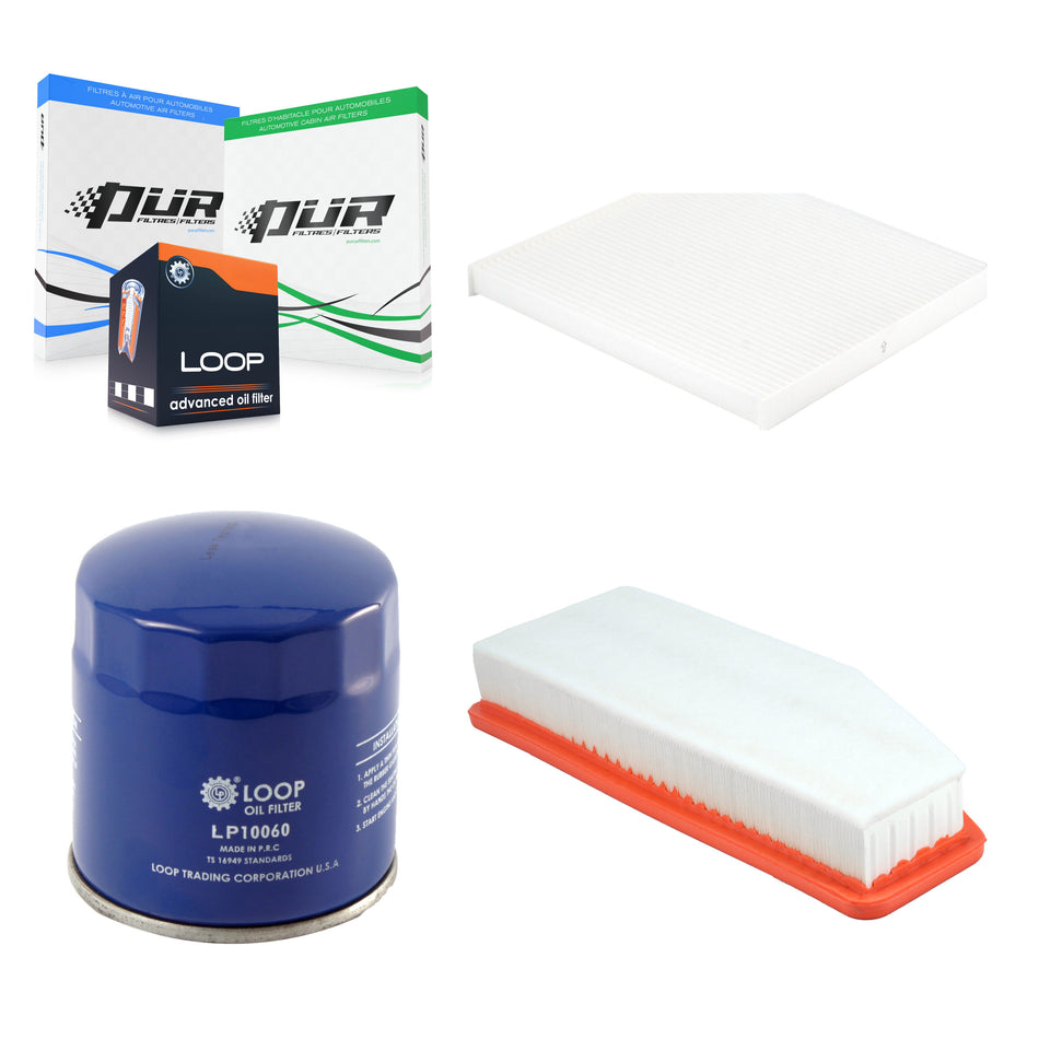 1x Air + 1x Cabin + 1x Engine Oil Filter Filter (3 Total) Kit For Jeep Cherokee Grand KFM-104175