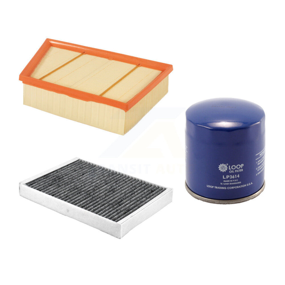 1x Air + 1x Cabin + 1x Engine Oil Filter Filter (3 Total) Kit For Land Rover Range Evoque KFM-104185