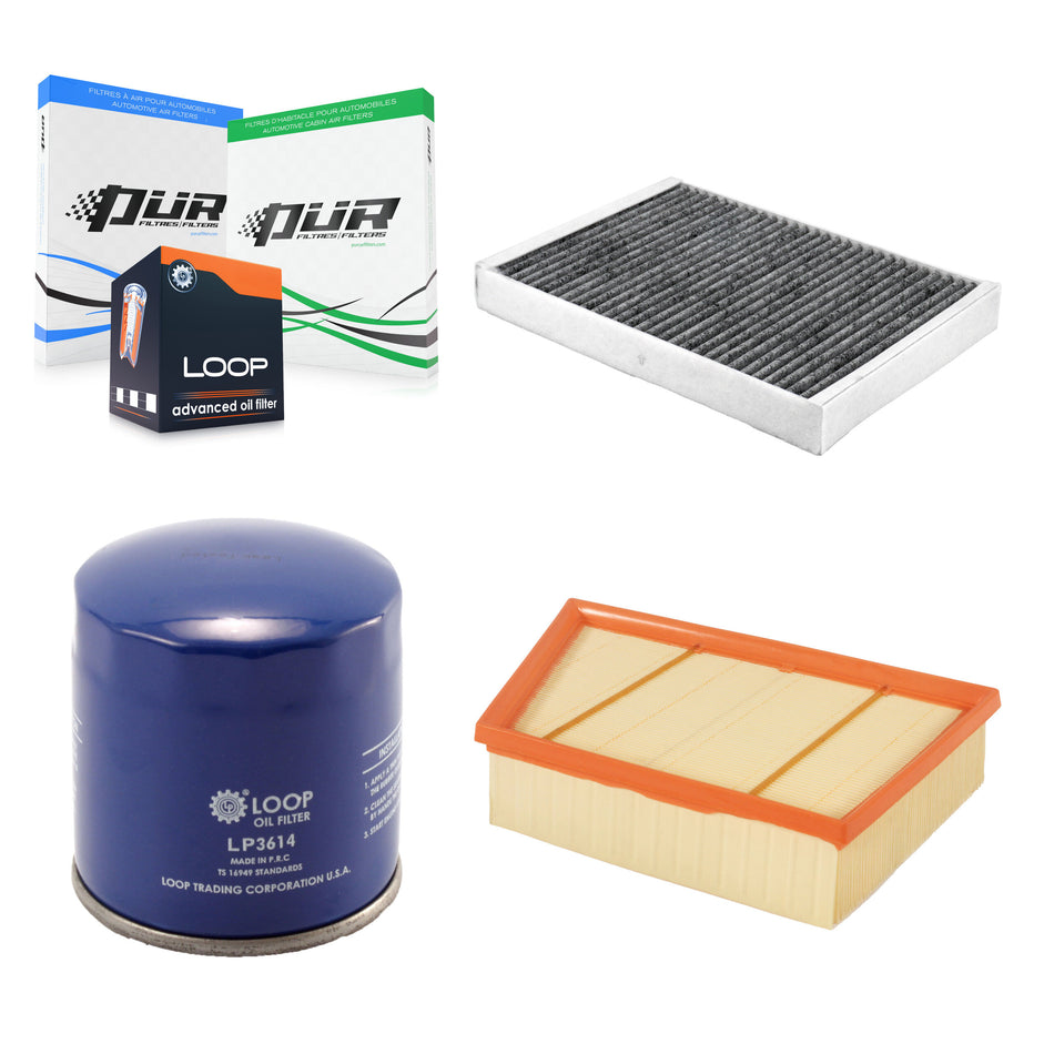 1x Air + 1x Cabin + 1x Engine Oil Filter Filter (3 Total) Kit For Land Rover Range Evoque KFM-104185