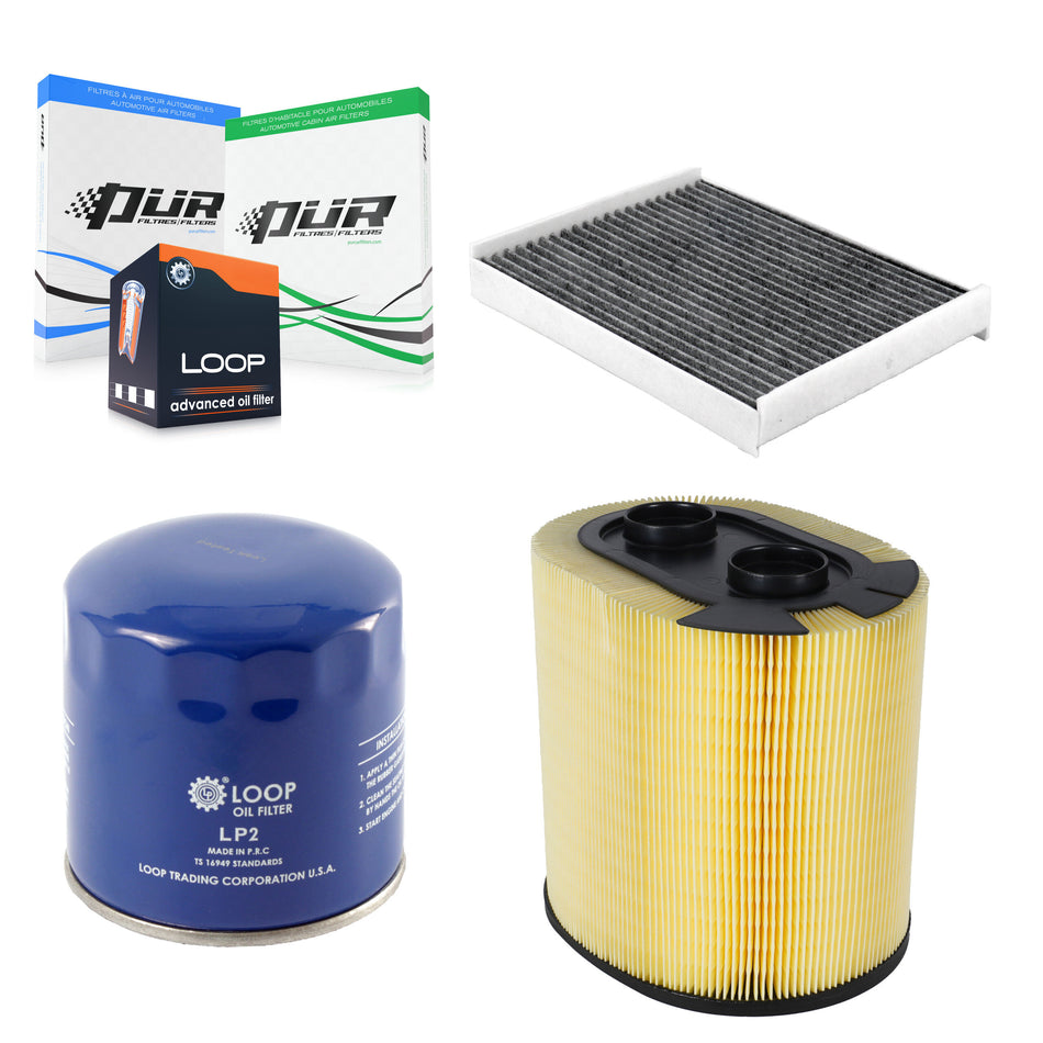 1x Air + 1x Cabin + 1x Engine Oil Filter Filter (3 Total) Kit For Ford F-350 Super Duty KFM-104187