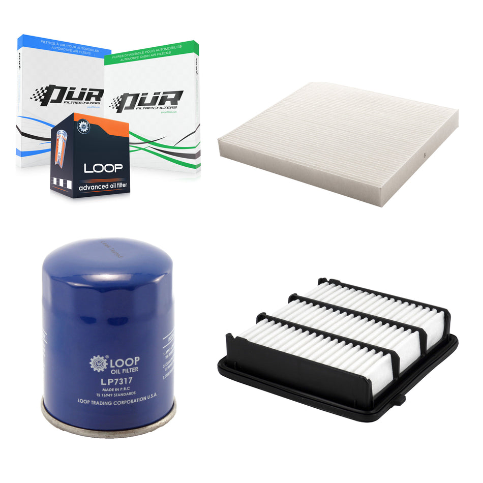 1x Air + 1x Cabin + 1x Engine Oil Filter Filter (3 Total) Kit For Honda Accord KFM-104197