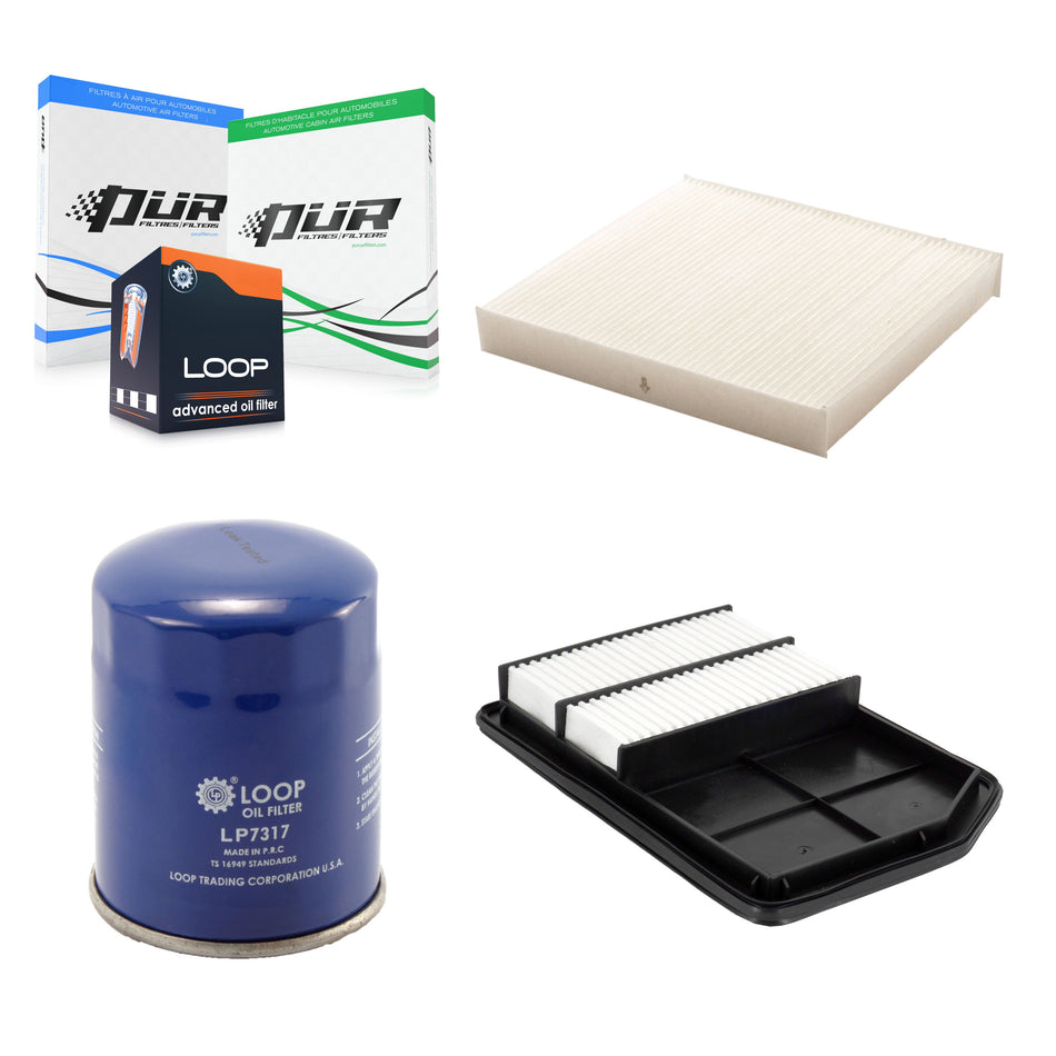 1x Air + 1x Cabin + 1x Engine Oil Filter Filter (3 Total) Kit For KFM-104201