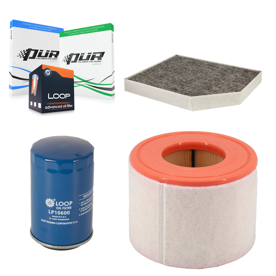 1x Air + 1x Cabin + 1x Engine Oil Filter Filter (3 Total) Kit For 2012 Audi A6 2.0L KFM-104204