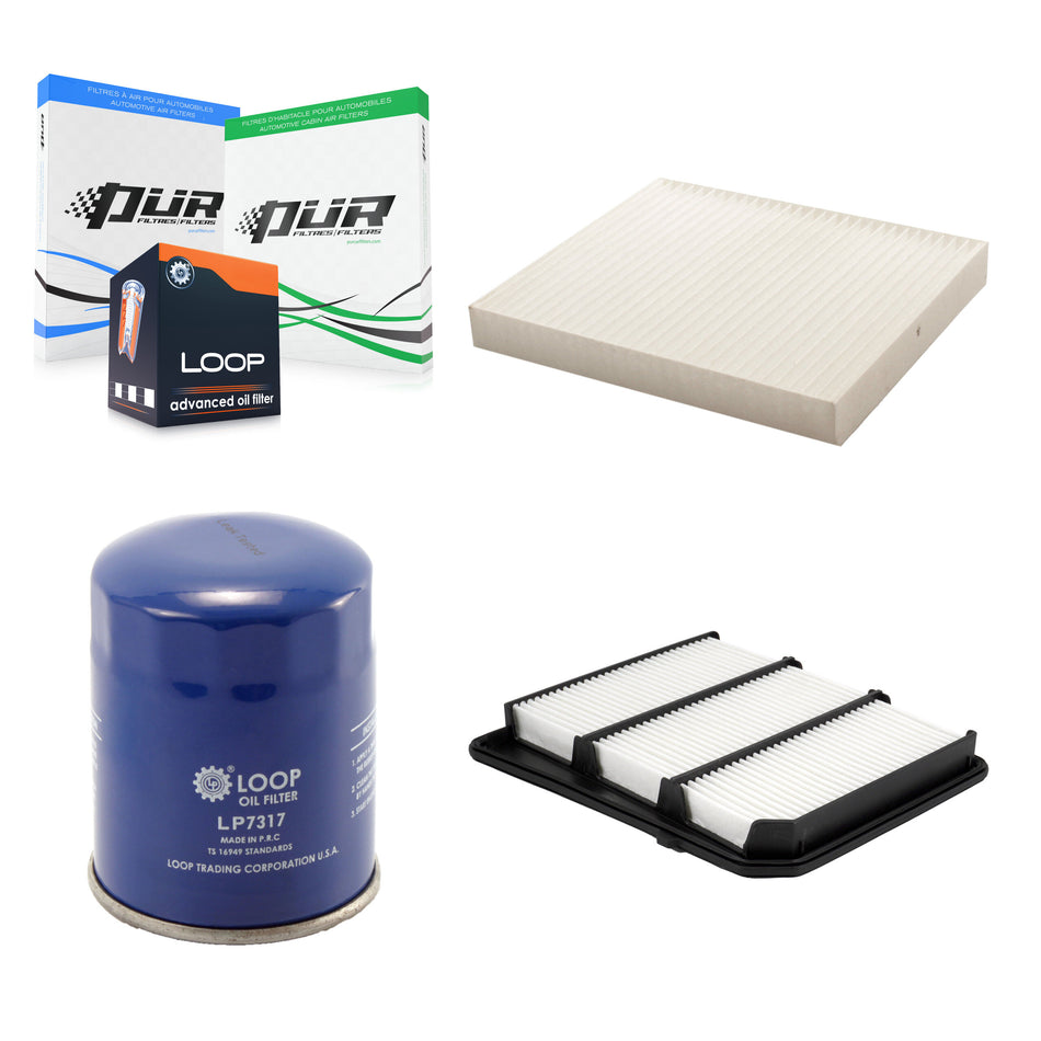 1x Air + 1x Cabin + 1x Engine Oil Filter Filter (3 Total) Kit For Nissan TITAN KFM-104224