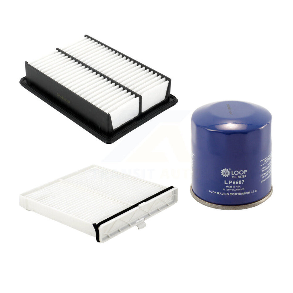 1x Air + 1x Cabin + 1x Engine Oil Filter Filter (3 Total) Kit For Mazda 3 CX-30 Sport KFM-104714