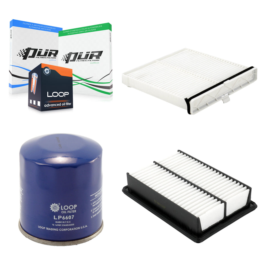1x Air + 1x Cabin + 1x Engine Oil Filter Filter (3 Total) Kit For Mazda 3 CX-30 Sport KFM-104714