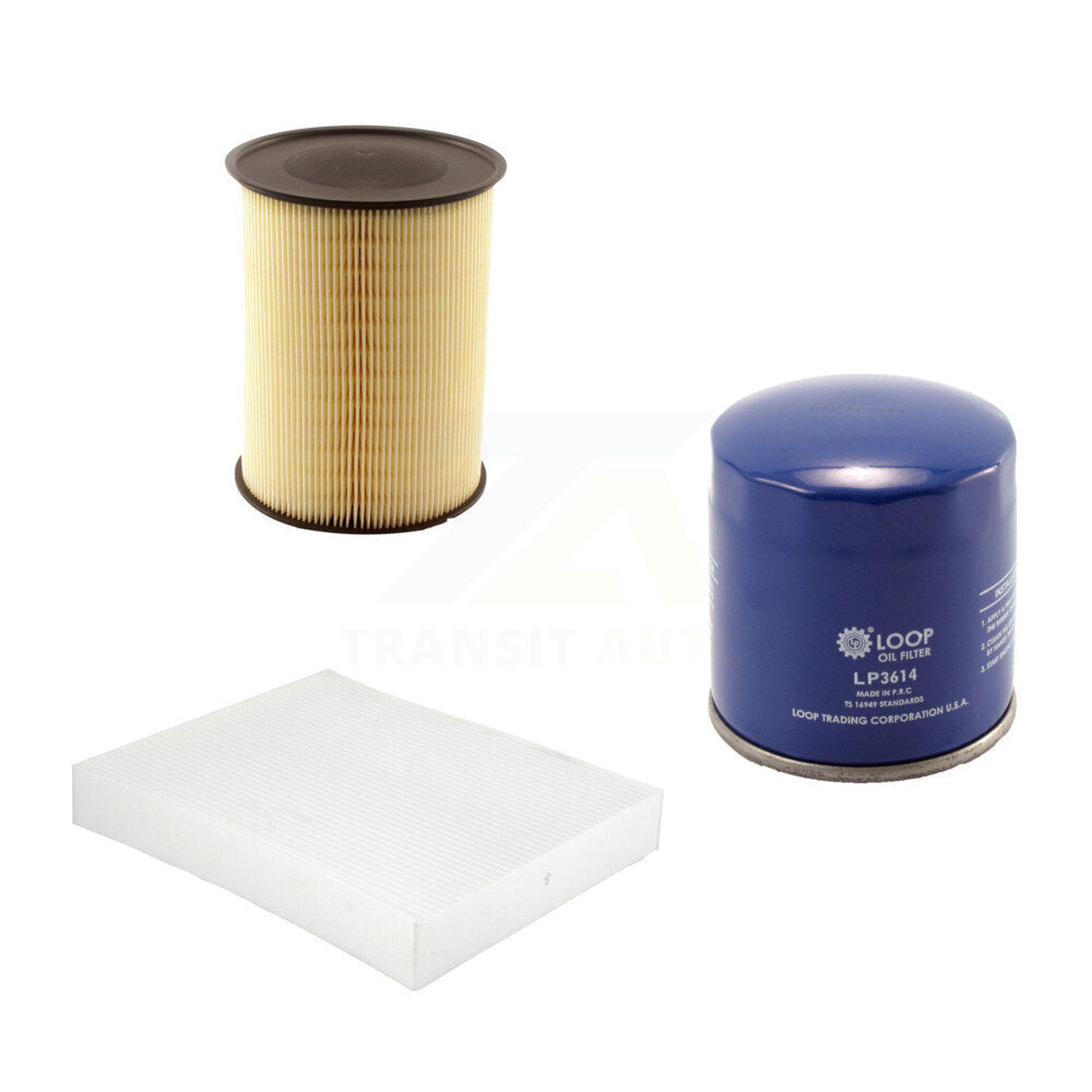 1x Air + 1x Cabin + 1x Engine Oil Filter Filter (3 Total) Kit For Lincoln Corsair 2.3L KFM-104715