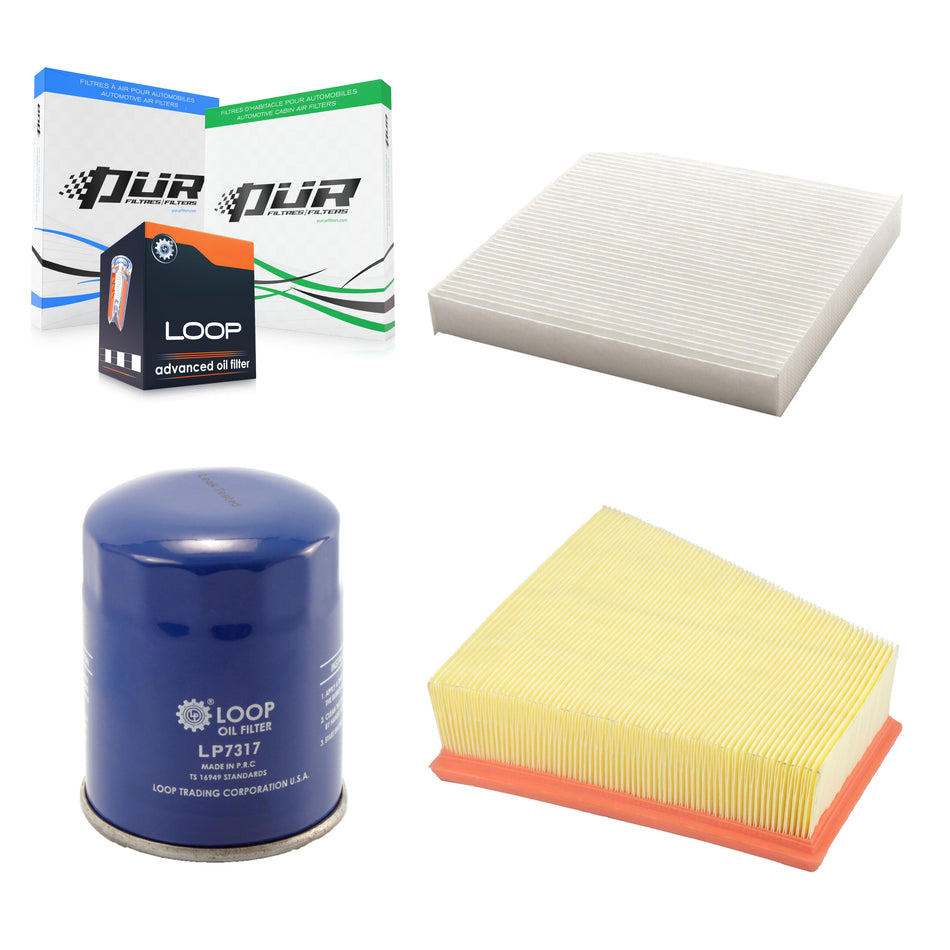 1x Air + 1x Cabin + 1x Engine Oil Filter Filter (3 Total) Kit For Acura MDX TLX 3.0L KFM-104724