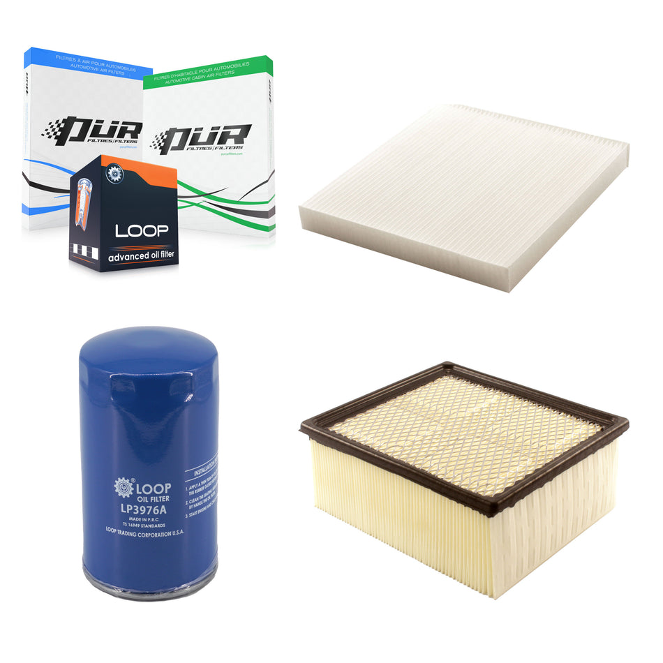 1x Air + 1x Cabin + 1x Engine Oil Filter Filter (3 Total) Kit For Ram 2500 3500 4500 5500 KFM-104725