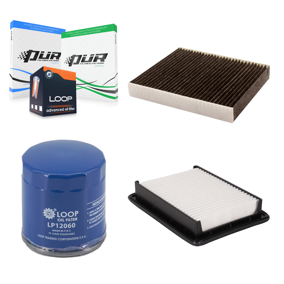 1x Air + 1x Cabin + 1x Engine Oil Filter Filter (3 Total) Kit For 16-22 Chevrolet Spark KFM-104750