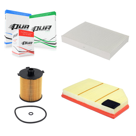 1x Air + 1x Cabin + 1x Engine Cartridge Oil Filter (3 Total) Kit For Volvo XC60 S60 V60 KFM-104784