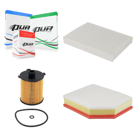 1x Air + 1x Cabin + 1x Engine Cartridge Oil Filter (3 Total) Kit For Volvo XC60 S60 KFM-104786