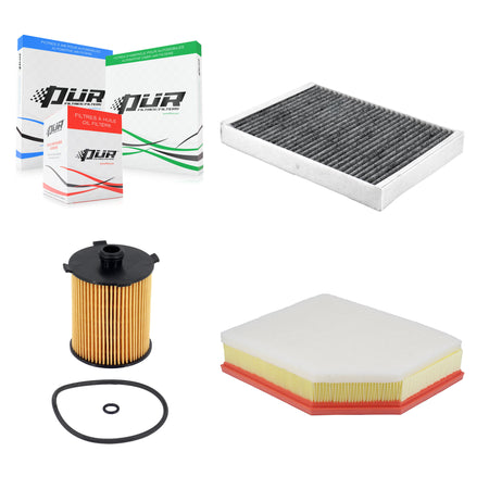 1x Air + 1x Cabin + 1x Engine Cartridge Oil Filter (3 Total) Kit For Volvo XC60 S60 KFM-104787