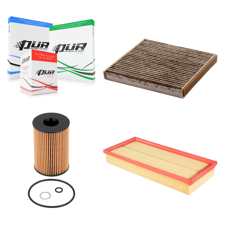 1x Air + 1x Cabin + 1x Engine Cartridge Oil Filter (3 Total) Kit For Land Rover Range 110 KFM-104804
