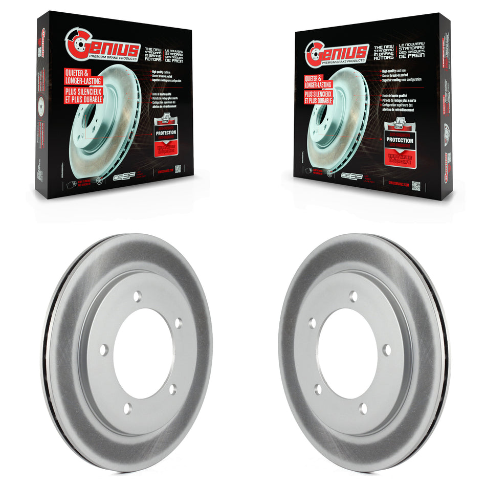 Front Coated Disc Brake Rotors Pair For 1999-2004 Chevrolet Tracker Suzuki Vitara KG-100019
