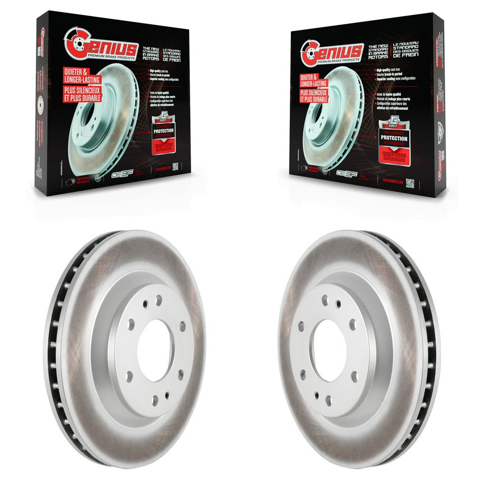 Front Coated Disc Brake Rotors Pair For Chevrolet Trailblazer GMC Envoy Buick Rainier Oldsmobile Bravada Isuzu Ascender KG-100022