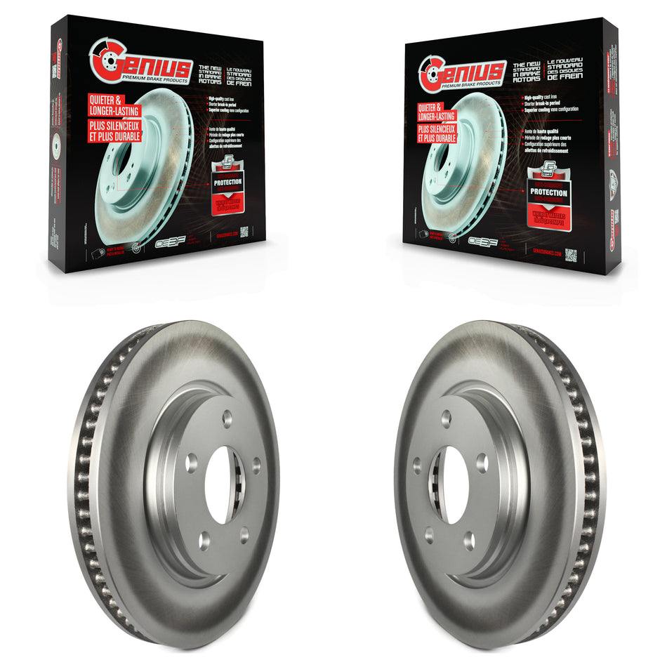 Front Coated Disc Brake Rotors Pair For Pontiac Grand Prix Buick LaCrosse Chevrolet Uplander Montana Terraza Saturn Relay Allure KG-100029
