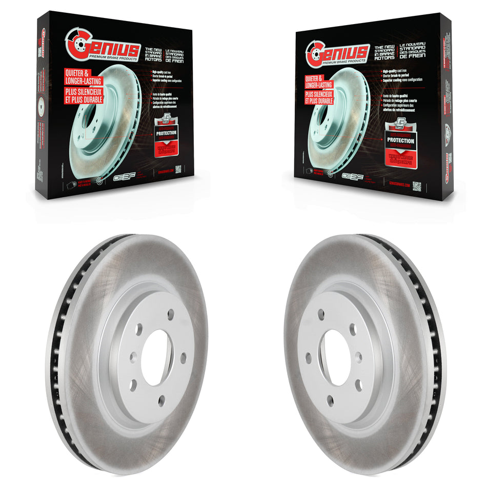 Front Coated Disc Brake Rotors Pair For Chevrolet Impala Buick Lucerne Limited Monte Carlo KG-100043
