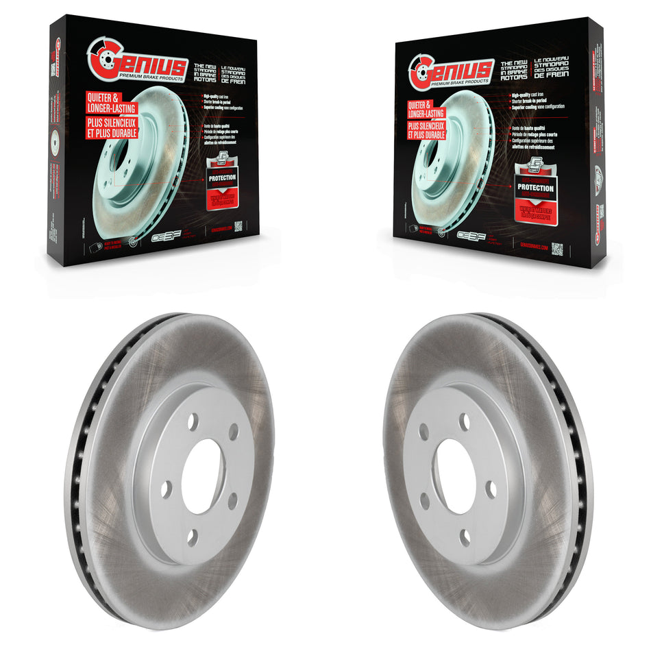 Front Coated Disc Brake Rotors Pair For Neon Dodge Plymouth Chrysler SX 2.0 KG-100116