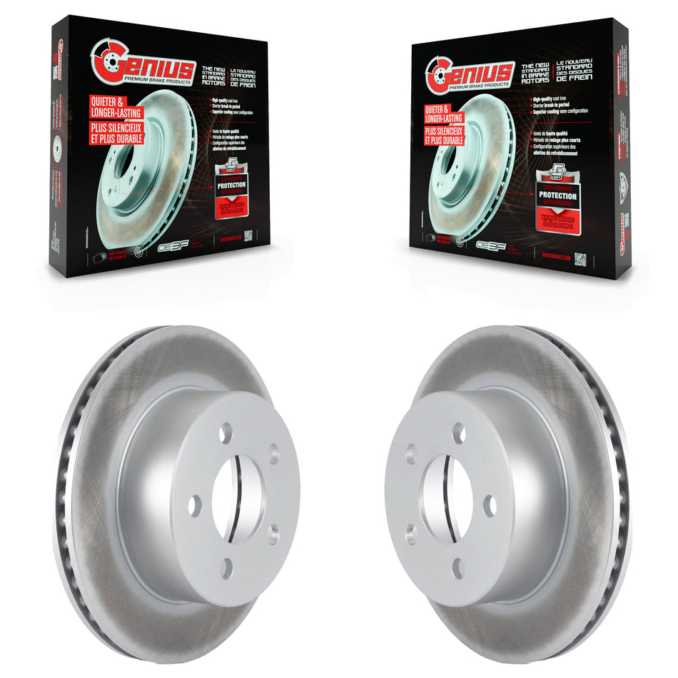 Front Coated Disc Brake Rotors Pair For Jeep Wrangler Cherokee Grand Wagoneer TJ KG-100118