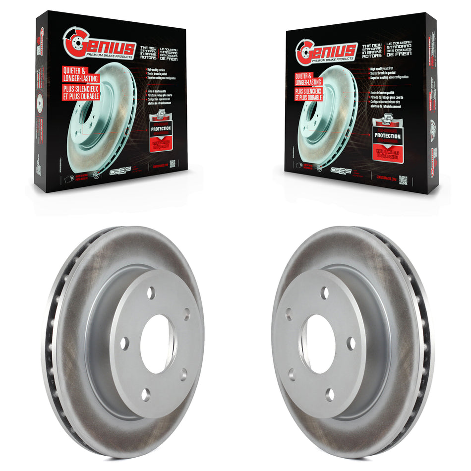 Front Coated Disc Brake Rotors Pair For Dakota Dodge Mitsubishi Raider Ram KG-100129