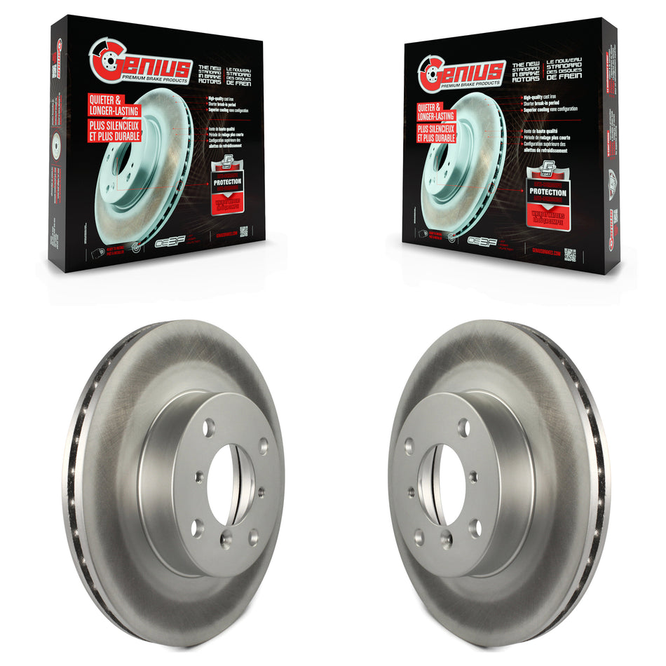 Front Coated Disc Brake Rotors Pair For Suzuki Aerio Esteem KG-100181