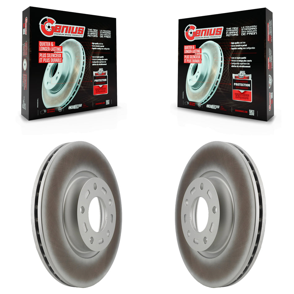 Front Coated Disc Brake Rotors Pair For Mazda 3 5 Sport KG-100214
