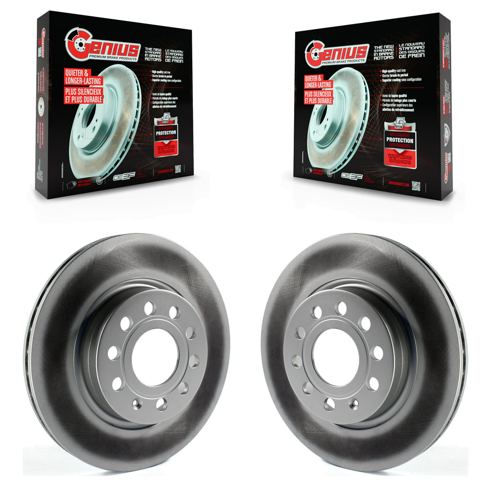 Front Coated Disc Brake Rotors Pair For Volkswagen Jetta GTI Audi A3 Quattro With 280mm Diameter Rotor KG-100333