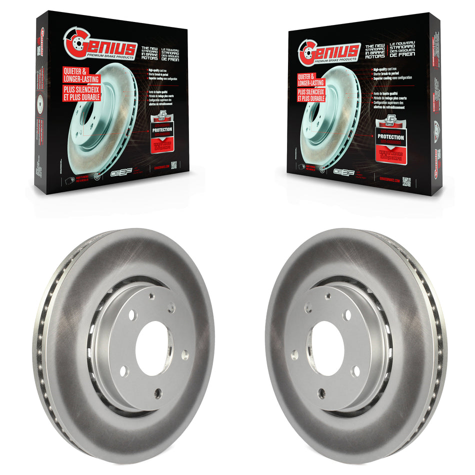 Front Coated Disc Brake Rotors Pair For Mazda CX-5 6 KG-100374