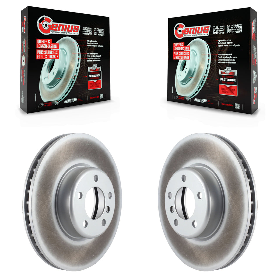 Front Coated Disc Brake Rotors Pair For BMW 328i xDrive 428i 335i 330i 320i Gran Coupe 435i 228i GT M235i 440i 340i 328d 430i M240i 230i ActiveHybrid 3 KG-100376