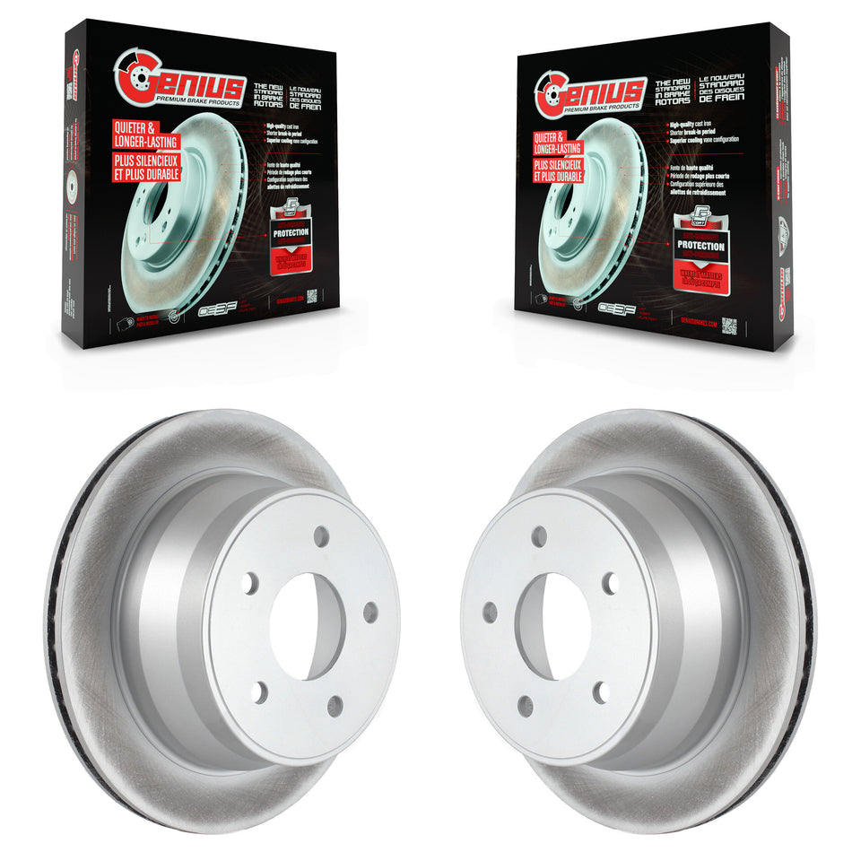 Rear Coated Disc Brake Rotors Pair For Chevrolet S10 Blazer GMC Sonoma Jimmy Oldsmobile Bravada Isuzu Hombre KG-100381