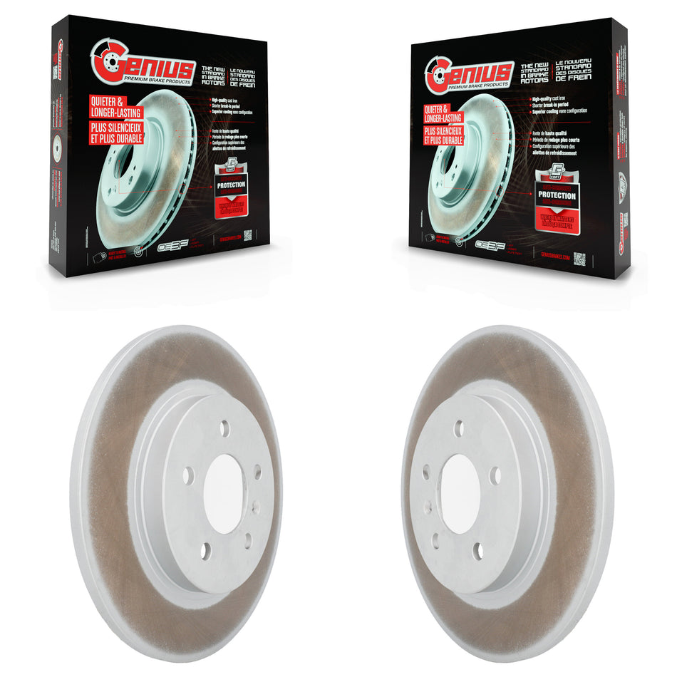 Rear Coated Disc Brake Rotors Pair For 2005-2005 Chevrolet Uplander Pontiac Montana Buick Terraza Saturn Relay KG-100395
