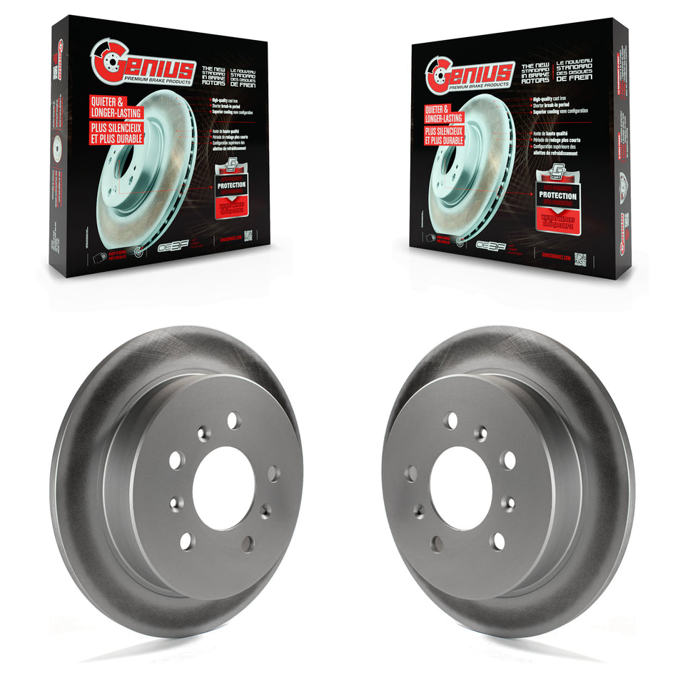 Rear Coated Disc Brake Rotors Pair For Chevrolet Impala Buick Pontiac Century Grand Am Monte Carlo Oldsmobile Prix Venture Alero Regal Intrigue LaCrosse Montana Trans Sport Allure KG-100400