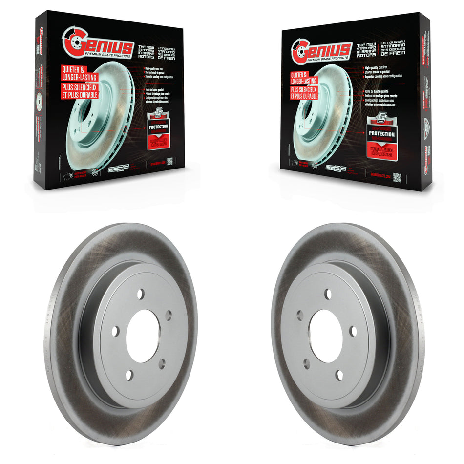 Rear Coated Disc Brake Rotors Pair For Ford Escape Mercury Mariner Mazda Tribute KG-100439