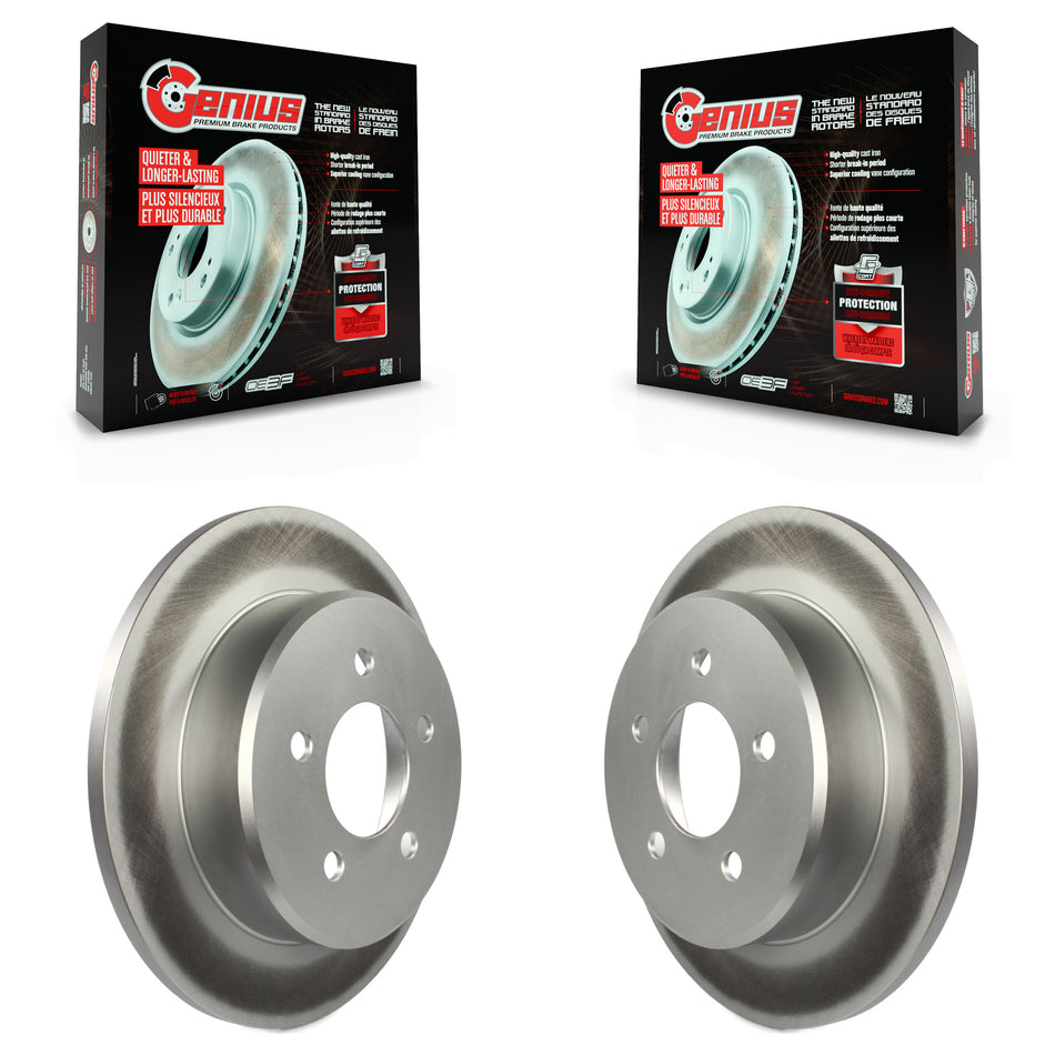 Rear Coated Disc Brake Rotors Pair For Dodge Grand Caravan Chrysler Town & Country Plymouth Voyager KG-100464