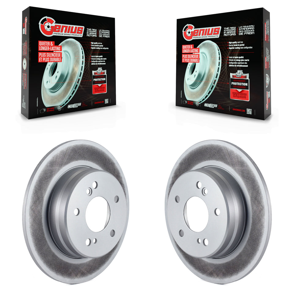 Rear Coated Disc Brake Rotors Pair For Mercedes-Benz C230 C240 Chrysler Crossfire SLK230 C280 SLK320 SLK280 SLK300 KG-100506